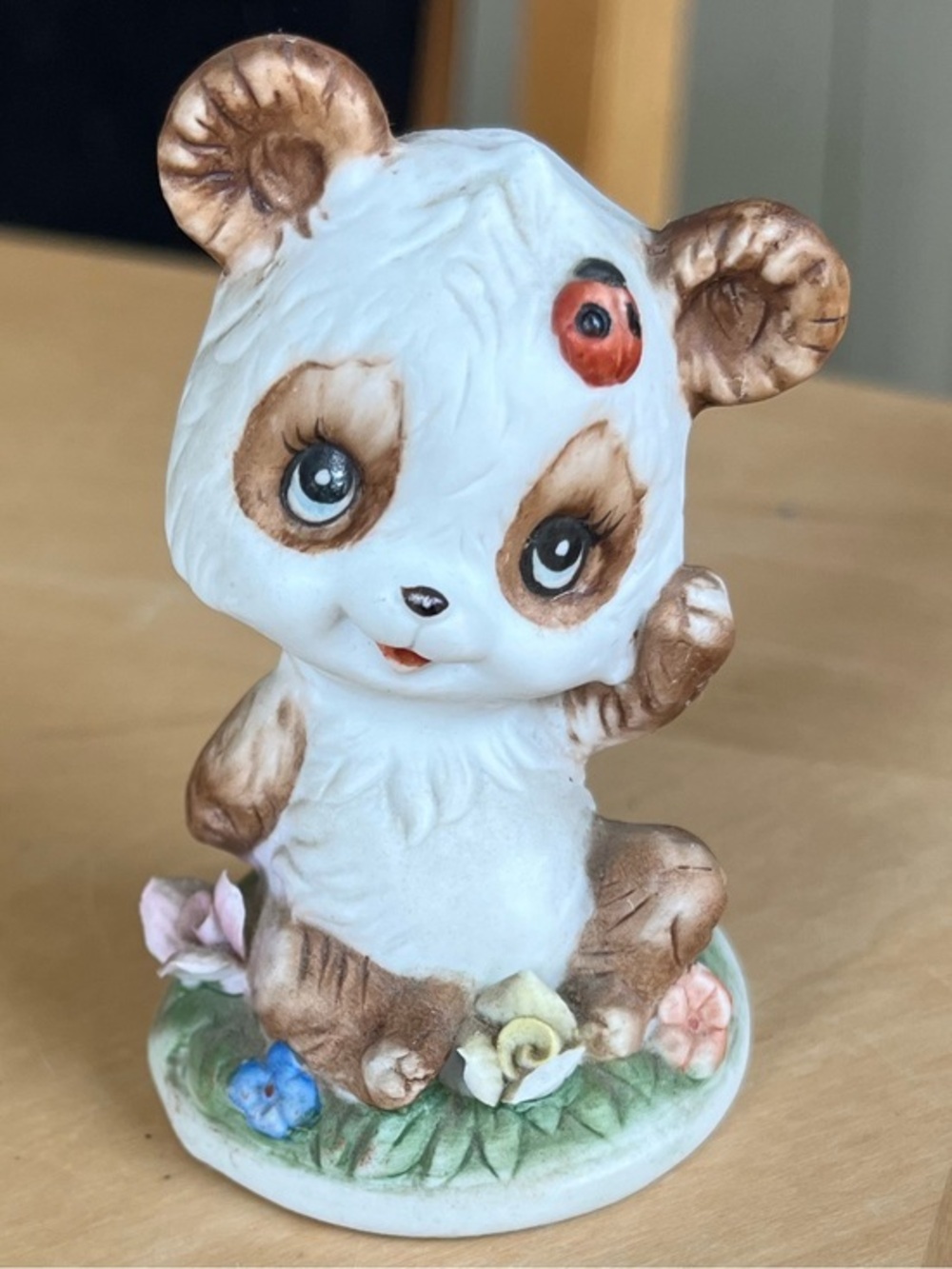 Vintage Napcoware bisque porcelain panda figurine, model number C-8616 Taiwan